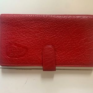 Carlos Falchi The Buffalo Red Wallet